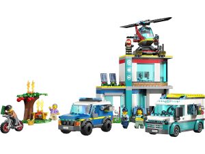 LEGO City 60371 - Hauptquartier der Rettungsfahrzeuge - Produktbild 01