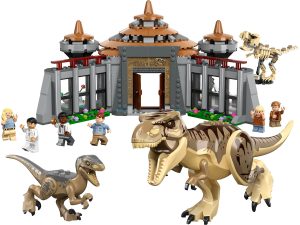LEGO Jurassic World 76961 - Angriff des T. rex und des Raptors aufs Besucherzentrum - Produktbild 01